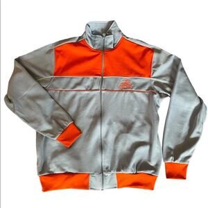 NWOT Stylo Jacket Mens L Blue Orange Track Suit Top Athletic Full Zip Training